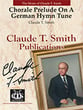 Chorale Prelude on a German Hymn Tune Concert Band sheet music cover